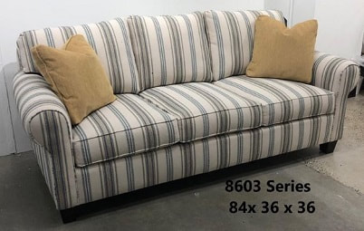 Glenda Quick Ship 90 Bench Cushion Sofa - Crypton Quicksilver - Classic  Carolina Home